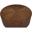 Maklaine Modern / Contemporary Rich Dark Brown Finish Coffee Table