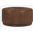 Maklaine Modern / Contemporary Rich Dark Brown Finish Coffee Table