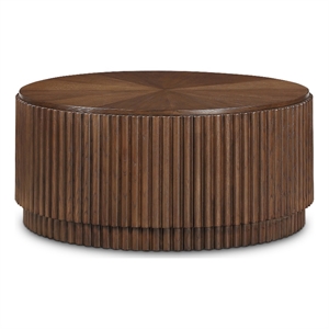 maklaine modern / contemporary rich dark brown finish coffee table