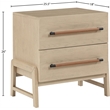 Maklaine Modern / Contemporary Natural Oak Finish Night Stand