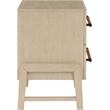 Maklaine Modern / Contemporary Natural Oak Finish Night Stand