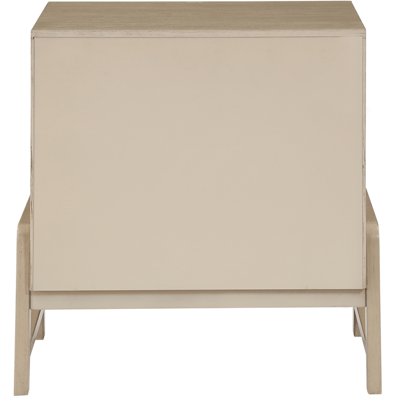 Maklaine Modern / Contemporary Natural Oak Finish Night Stand