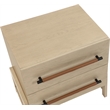 Maklaine Modern / Contemporary Natural Oak Finish Night Stand