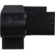 Maklaine Contemporary Rich Black Oak Veneer Sideboard/Buffet