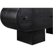 Maklaine Contemporary Rich Black Oak Veneer Sideboard/Buffet