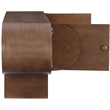 Maklaine Contemporary Rich Brown Oak Veneer Sideboard/Buffet