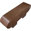 Maklaine Contemporary Rich Brown Oak Veneer Sideboard/Buffet