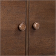 Maklaine Contemporary Rich Brown Oak Veneer Sideboard/Buffet