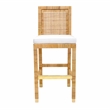Maklaine Modern / Contemporary Handmade Natural Rattan Bar Stool