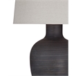 Maklaine Modern / Contemporary Table Lamp in Black Resin Finish