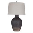 Maklaine Modern / Contemporary Table Lamp in Black Resin Finish