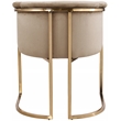 Maklaine Modern / Contemporary Beige Finish Velvet Dining Chair