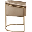 Maklaine Modern / Contemporary Beige Finish Velvet Dining Chair