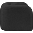 Maklaine Modern / Contemporary Black Finish Boucle Fabric Chair
