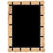 Maklaine Contemporary Solid Acacia Wood Frame Bleached Natural Oak Mirror