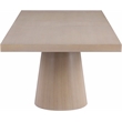 Maklaine Contemporary Rich Natural Finish Oak Veneer Dining Table