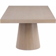 Maklaine Contemporary Rich Natural Finish Oak Veneer Dining Table