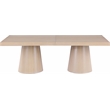 Maklaine Contemporary Rich Natural Finish Oak Veneer Dining Table