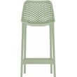 Maklaine Mint olypropylene Plastic Outdoor Patio Counter Stool (Set of 4)