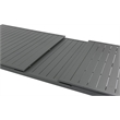 Maklaine Outdoor Dark Gray Aluminum Patio Extendable Dining Table