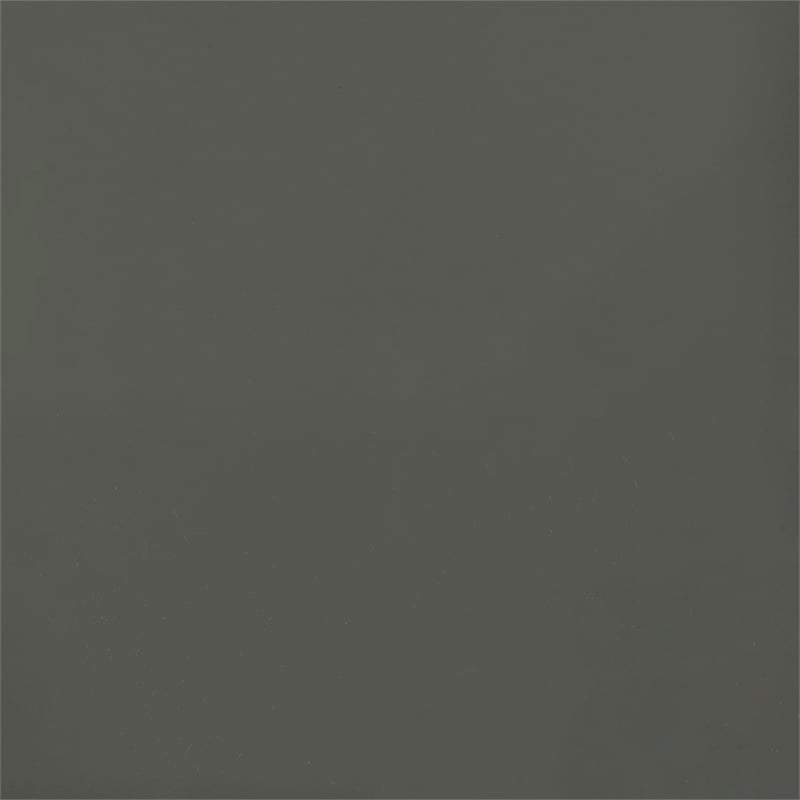 Maklaine 7-Drawer Engineered Wood Vanity Set in Gray High Gloss