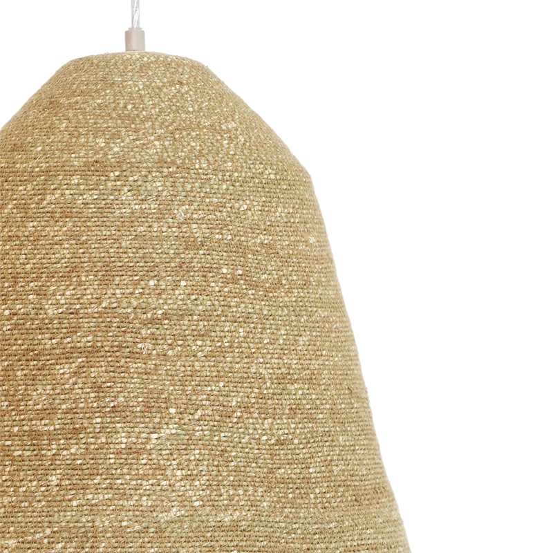 Maklaine Handmade Natural Grass Pendant Lamp with Adjustable Hanging Length