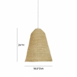 Maklaine Handmade Natural Grass Pendant Lamp with Adjustable Hanging Length