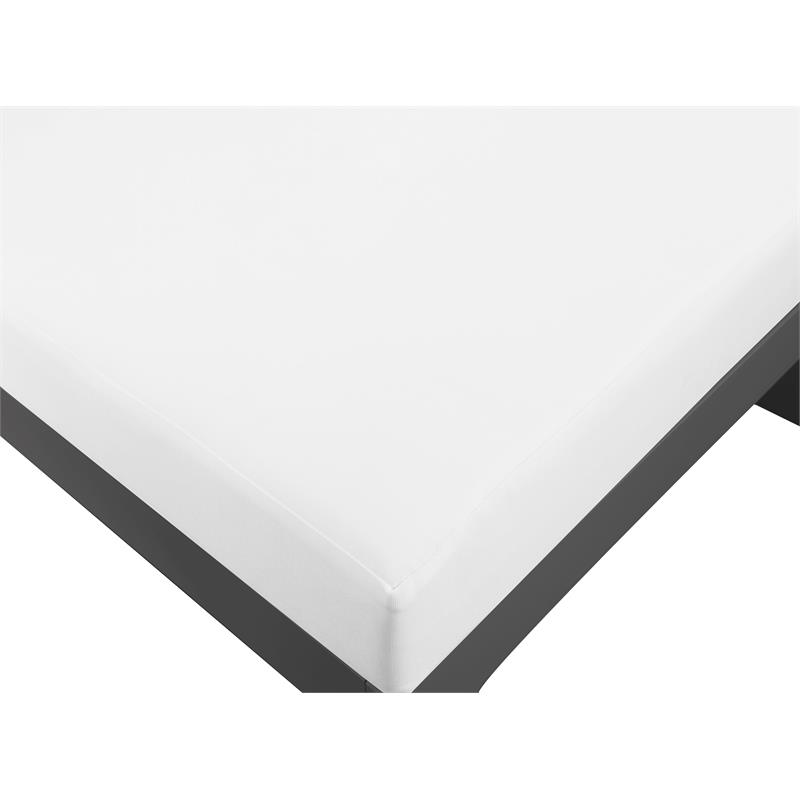 Maklaine Contemporary White Outdoor Fabric Patio Modular Sectional