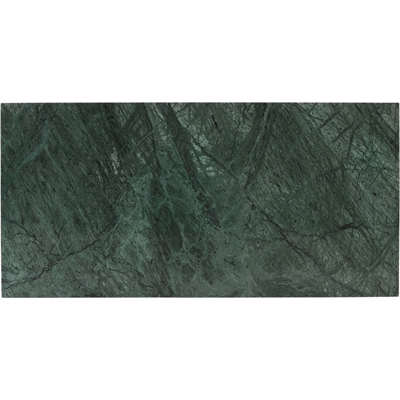 Maklaine Contemporary Green Handcrafted Genuine Marble Coffee Table