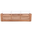 Maklaine Contemporary Off White Water Resisting Fabric Outdoor Sofa