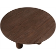 Maklaine Mid-Century Rich Brown Walnut Engineered Wood Dining Table