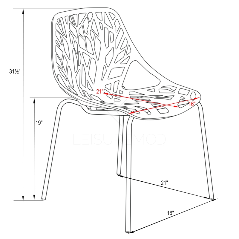 Maklaine Modern Dining Side Chair With Chromed Legs in Taupe