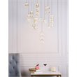 Maklaine Modern 12 Light Royal Cut Crystal LED Pendant in Gold