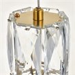 Maklaine Modern 12 Light Royal Cut Crystal LED Pendant in Gold