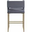 Maklaine Contemporary Soft Gray Velvet Counter Stool (Set of 2)