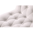Maklaine Contemporary Soft Cream Velvet Dining Chair (Set of 2)