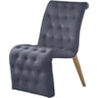 Maklaine Contemporary Soft Gray Velvet Dining Chair (Set of 2)