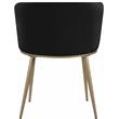 Maklaine Contemporary Soft Black Velvet Dining Chair (Set of 2)