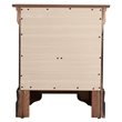 Maklaine Contemporary 2 Drawer Nightstand in Cappuccino Finish