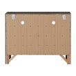 Maklaine Contemporary 6 Drawer TV Stand in Gray - Fully Assembled