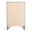 Maklaine Contemporary 5 Drawer Chest in Cherry - Fully Assembled