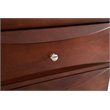 Maklaine Contemporary 5 Drawer Chest in Cherry - Fully Assembled