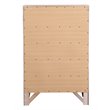 Maklaine Contemporary 5 Dovetailed Drawers Chest in White - Fully Assembled