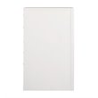 Maklaine Contemporary 3 Drawer Nightstand in White - Fully Assembled
