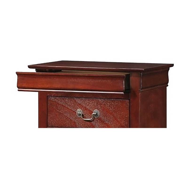 Maklaine Contemporary 7 Drawer Lingerie Chest in Cherry Finish