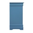 Maklaine Modern / Contemporary 6 Drawer Dresser in Teal Finish