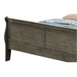 Maklaine Modern / Contemporary Full Sleigh Bed in Gray Finish