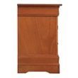 Maklaine Modern / Contemporary 2 Drawer Nightstand in Oak Finish