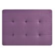 Maklaine Modern / Contemporary Microsuede Ottoman in Purple Finish