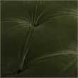 Maklaine Modern Tufted Roll Arm Chaise Lounge Olive Green Velvet